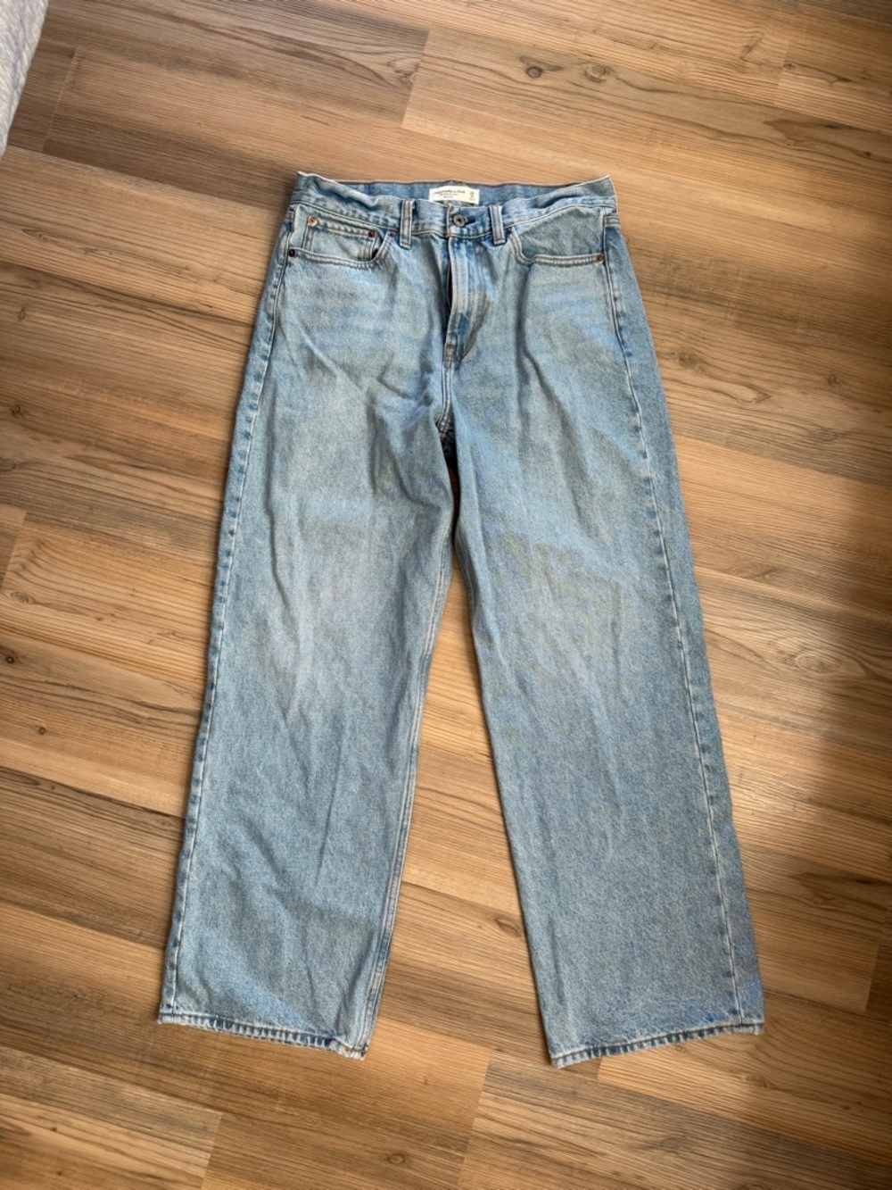 Abercrombie & Fitch Light Blue Mid-Rise Jeans